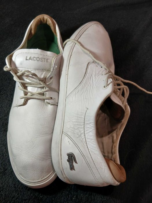 Мужские мокасины из натуральной кожи,Lacoste