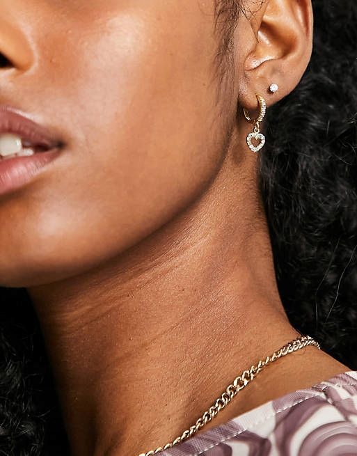 Reclaimed Vintage koła z pozłacanymi sercami 30558