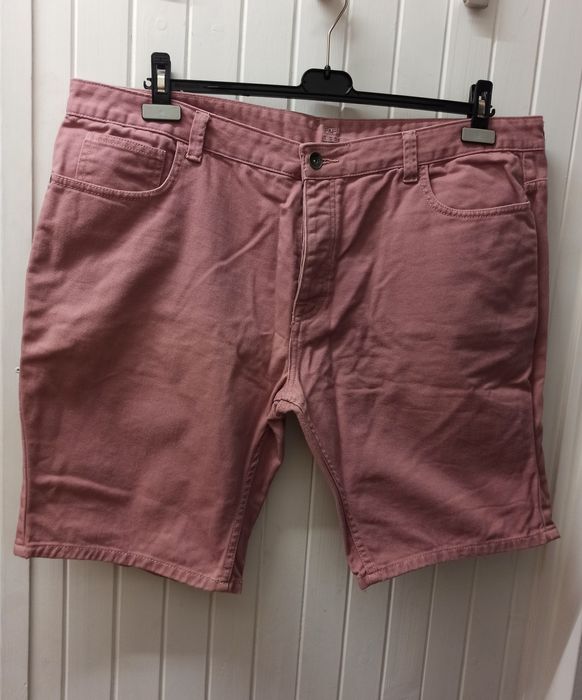 Szorty jeansowe różowe krótkie spodenki dżins rozmiar UK42 EU107 XXL
