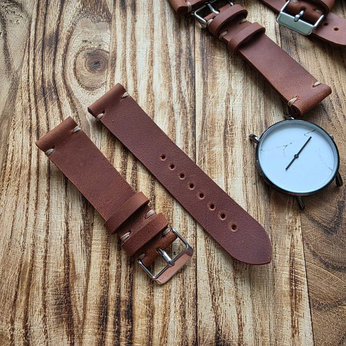 Ремінець для годинника шкіряний (18, 20, 22, 24 мм) seiko tissot IWC
