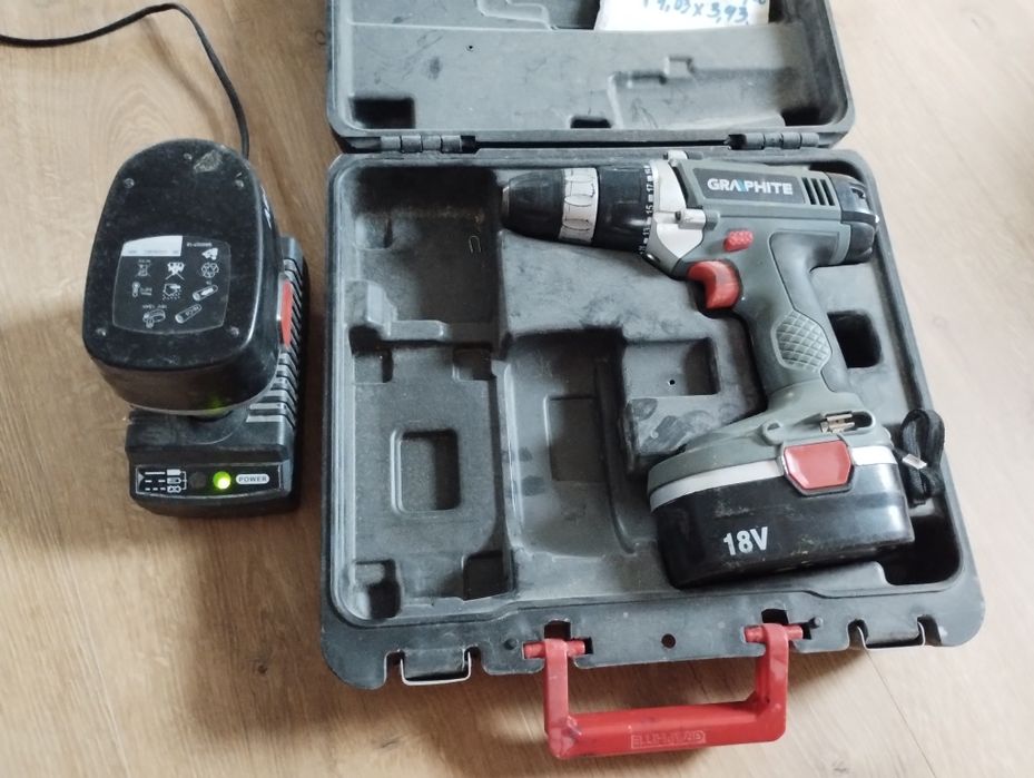 Wkrętarka Graphite 58G127 18V walizka ładowarka dwie baterie