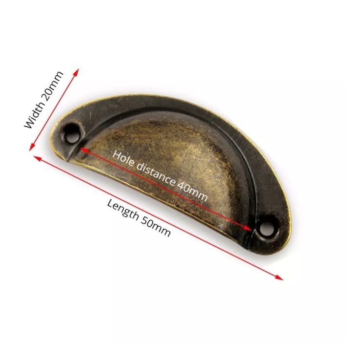 Lote Mini puchadores 6 Kit com parafusos