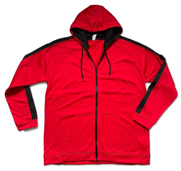 Худі флісова з капюшоном на замку Just Hoods Sports тепла р/ 3XL