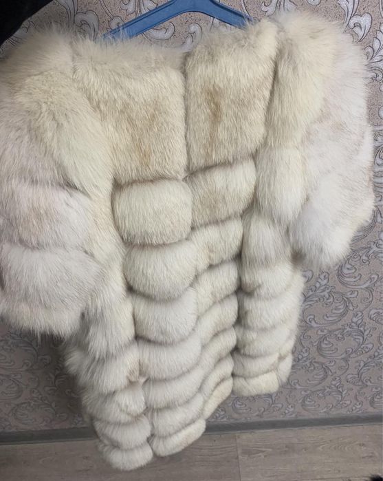 Шубка трансформер біла