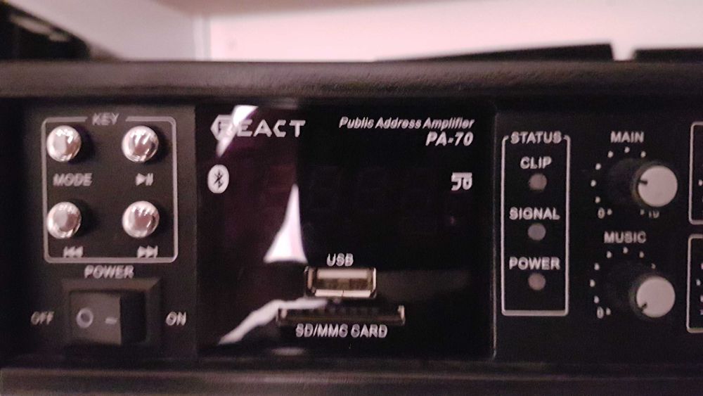 Wzmacniacz 100 V 150 W Koda React PA-70