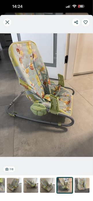 Leżaczek- bujaczek dla dziecka Primi Sogni