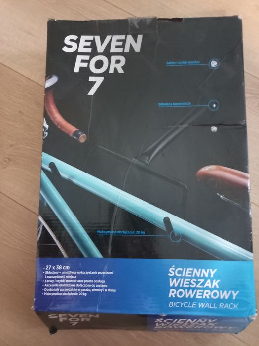Ścienny bagażnik rowerowy nowy