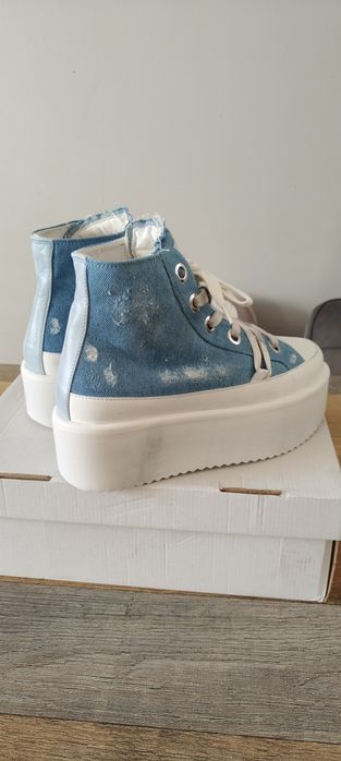 NOWE buty sneakersy na platformie damskie Inuikii levy jeans rozm 40