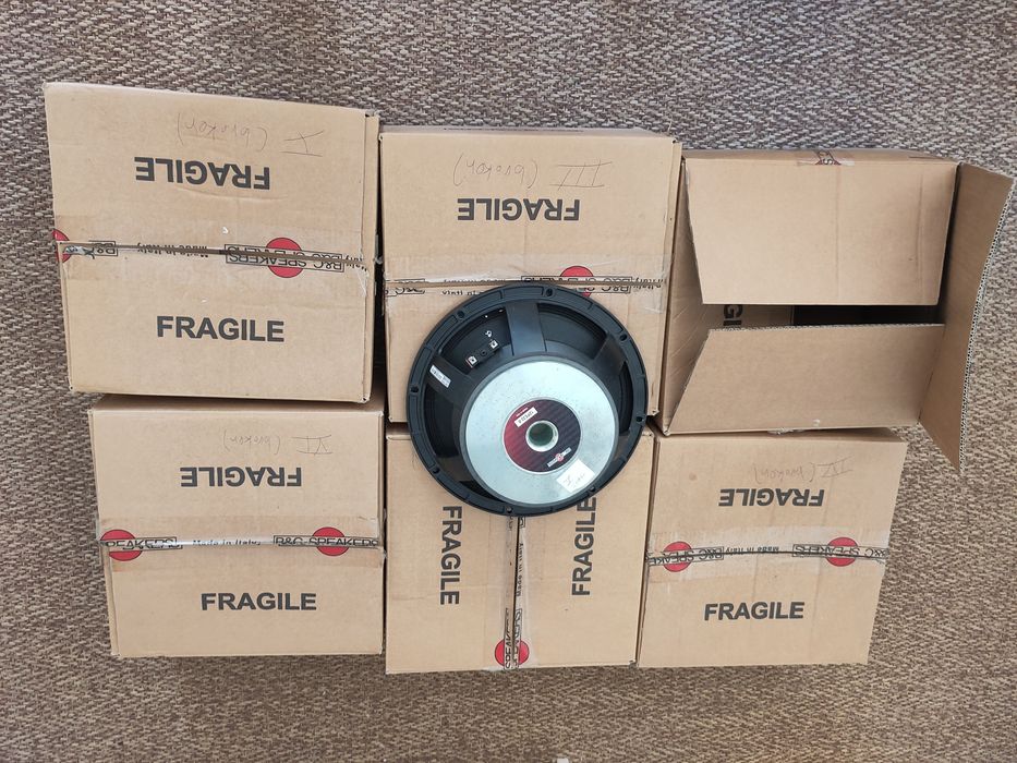 6x B&C 12PE32 - TO REPAIR - For bass heavy sound system or recycling magnets