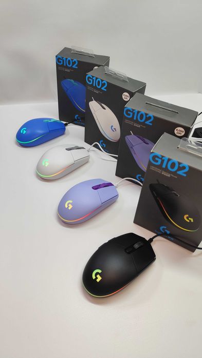 Геймерська провідна ігрова мишка Logitech G102 з RGB підсвіткою
