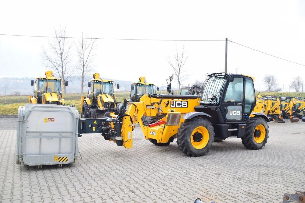 JCB 540-140 HiVIZ Platform JCB  ładowarka teleskopowa JCB 540-140 oryginalny kosz JCB 1 właściciel