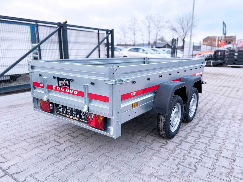 Nowa przyczepka 264 x 126 cm TEMARED PRO 2612/2 dwuosiowa samochodowa
