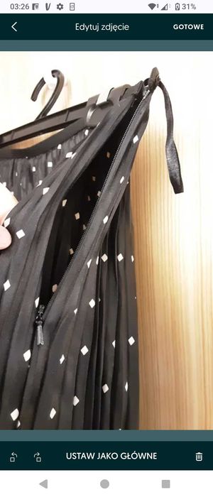 DKNY 100% SILK JEDWAB spódnica