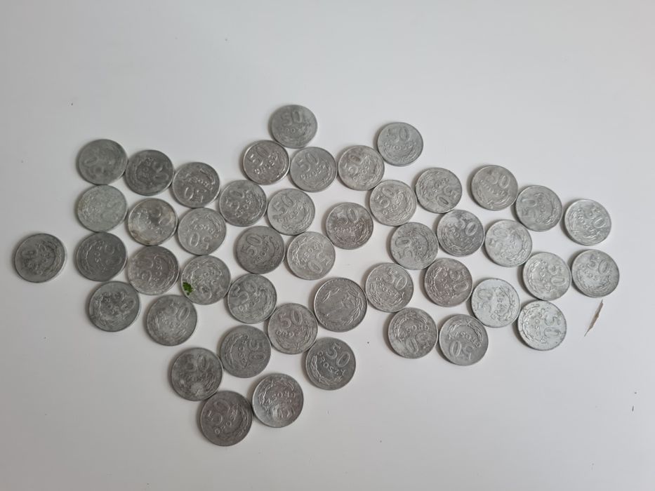 50gr monety prl 45szt od 1971r monety