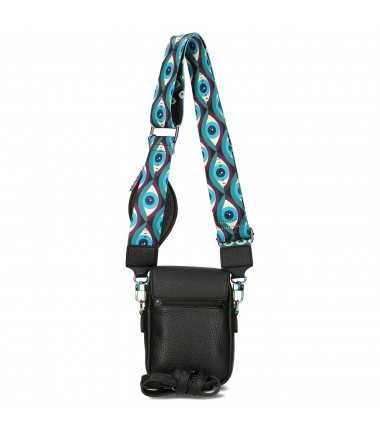 Torebka listonoszka z odpinaną klapką PSYCHE oko granat