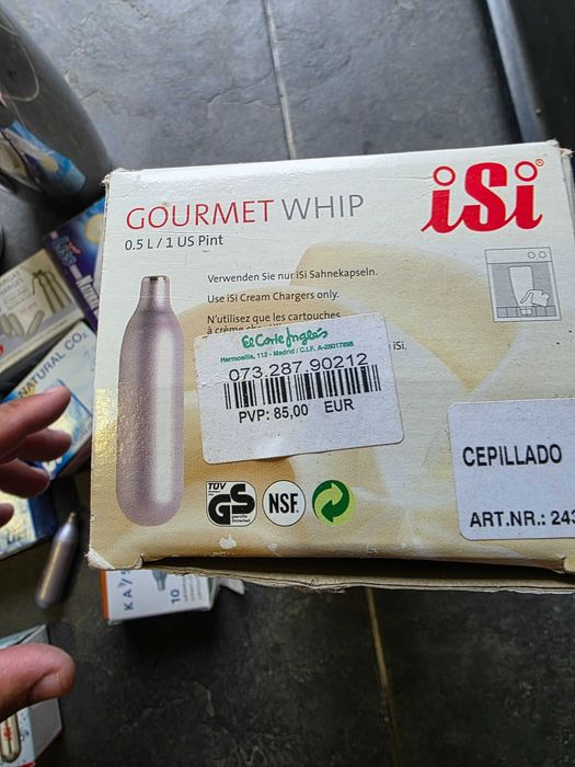 ISI SIFAO GOURMET WHIP PLUS INOX Hotelaria/Pro+l60 botijas CO2