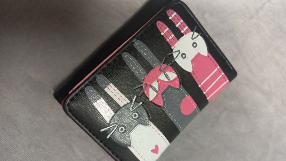 Portfel słodki w kotki portmonetka