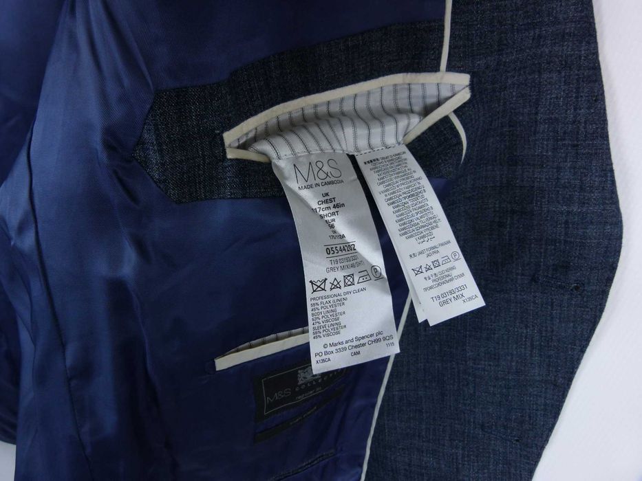 Marks & Spencer marynarka len poliester UK 46 / EU 56 - XXL