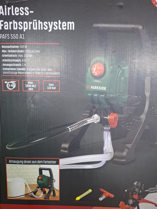 Agregat malarski parkside  PAFS 550 A1  NOWY