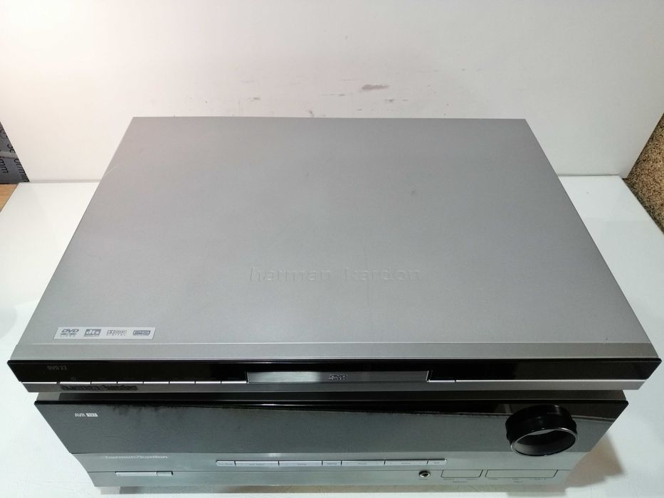 Amplituner Harman Kardon AVR 137 + Odtwarzacz DVD 22 + PILOTY