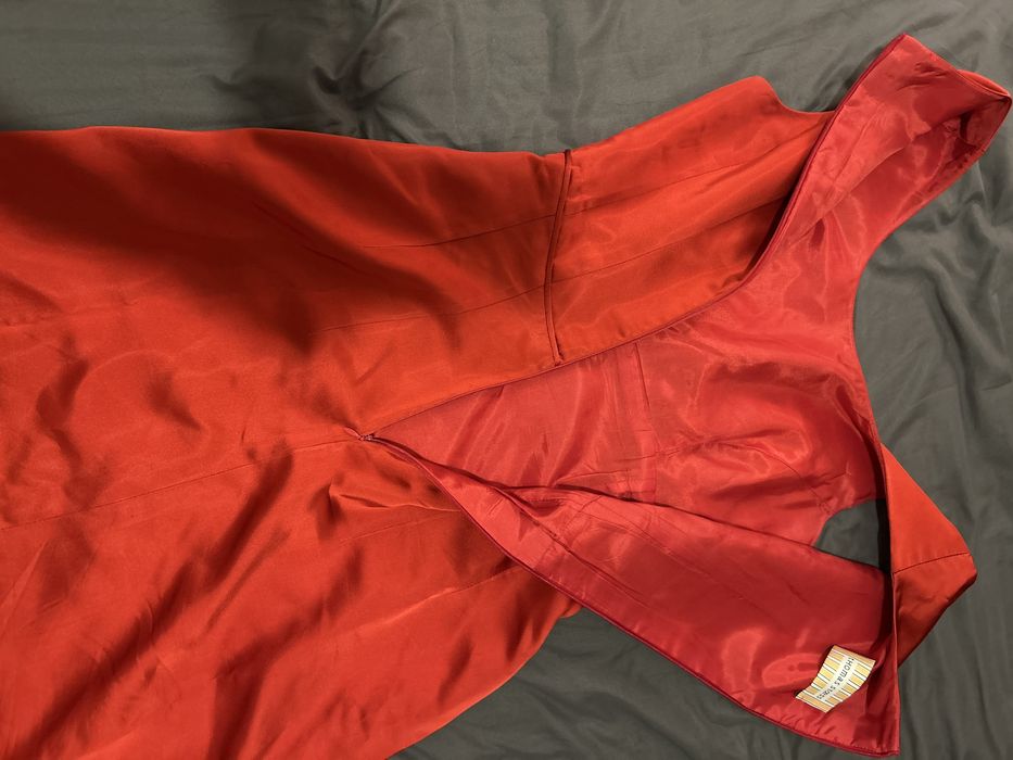 Suknia  wieczorowa czerwona długa Thomas Stoess  Xs-S szczupła