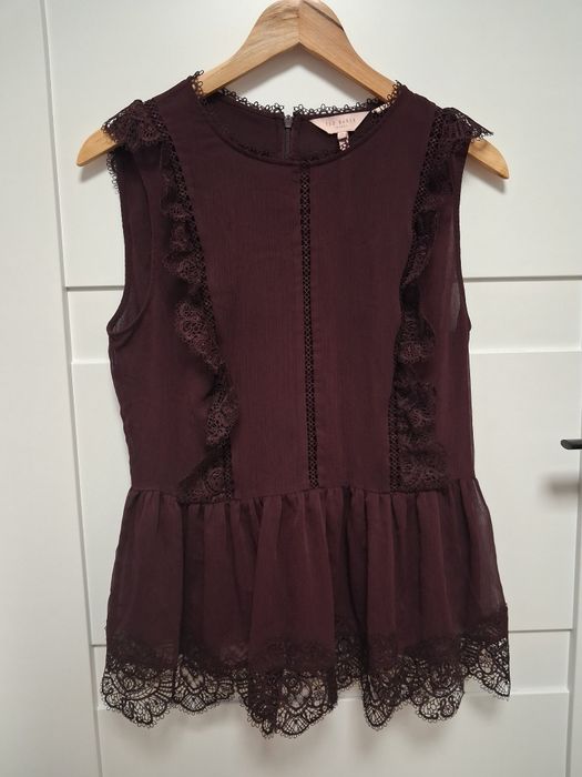 Ted Baker bordowa bluzka koszula M