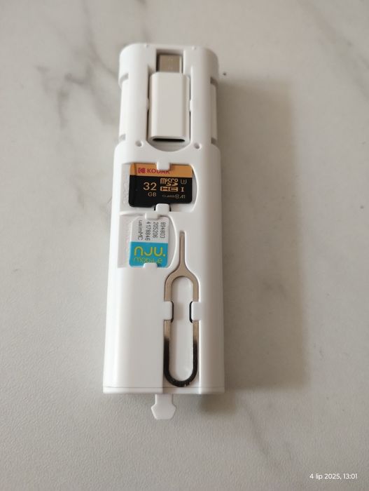 NOWY Wielofunkcyjny Adapter TOOCKI 6w1 USB-C USB A Micro SD SIM