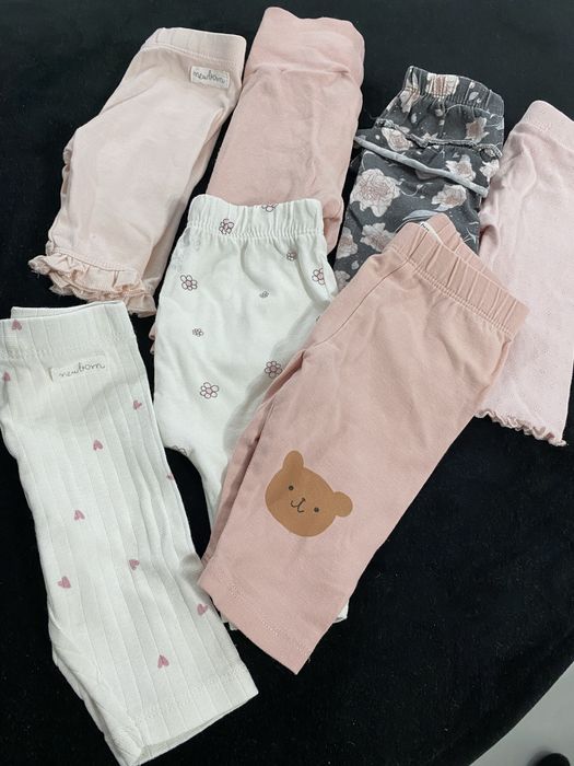 Spodenki spodnie niemowlęce dla dziewczynki rozmiar 56 jak nowe
