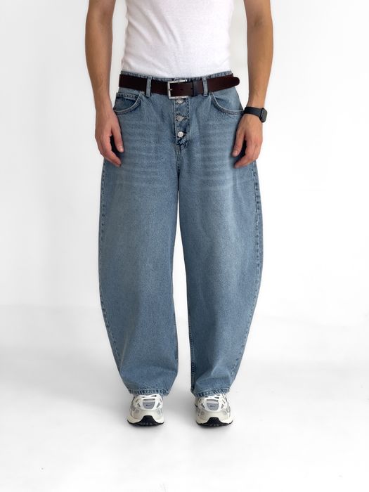 Джинси чоловічі широкі baggy/barrel/balloon jeans, штани баггі | Джинсы багги мужские широкие Джынсы беги стиль 90 х реп ск8 rap sk8 y2k | Розмір S