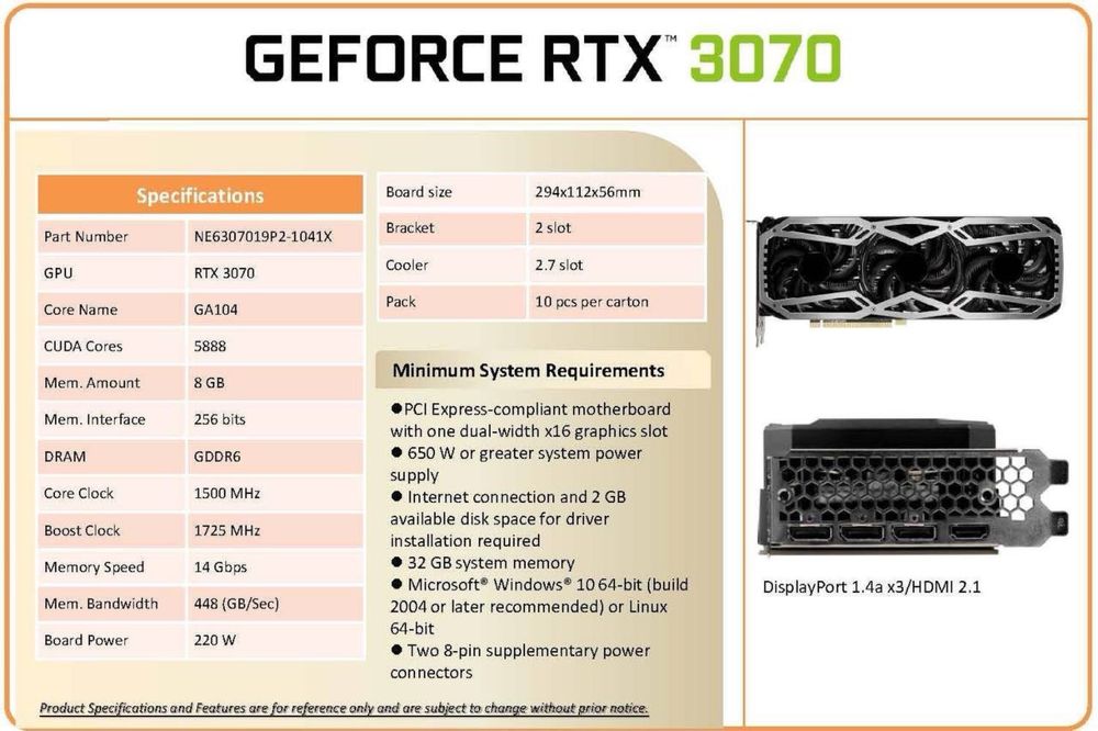 Відеокарта RTX 2060 Super/3070/3080/CMP90hx