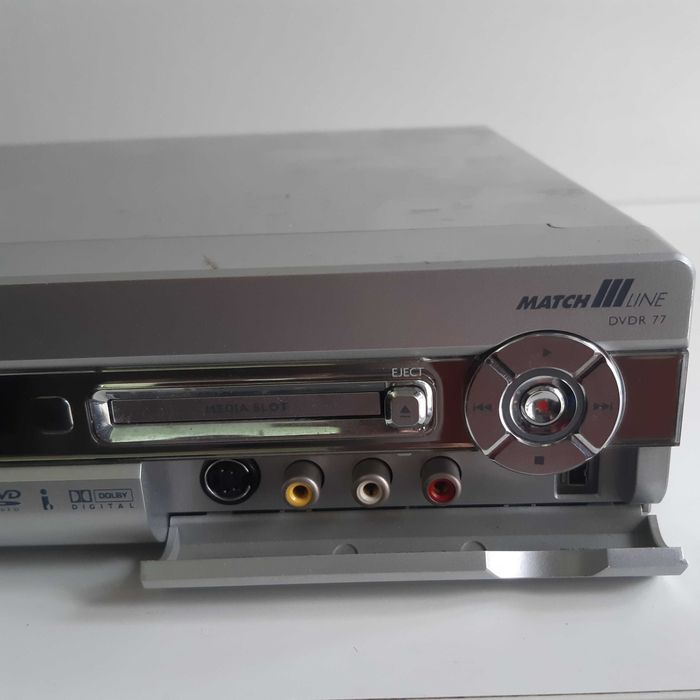 Leitor Gravador DVD Philips Match Line DVDR77 Funcional