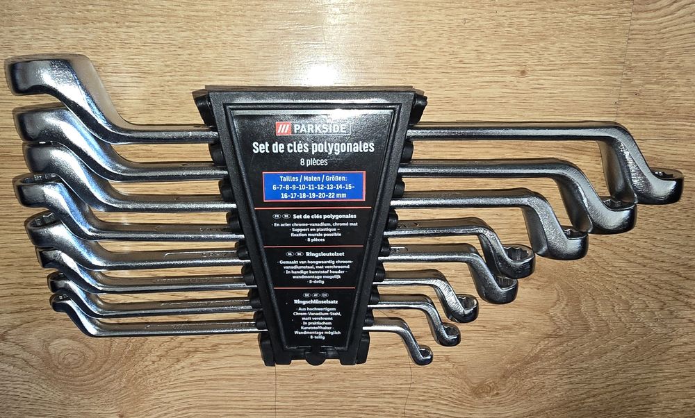 Набір накидних двосторонніх ключів Parkside 8 шт Двосторонні накидні к