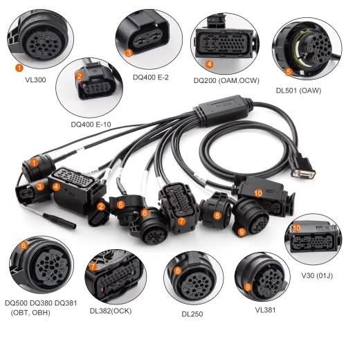 Godiag 9in1 dsg kabel foxflash flex multiprog autel scanmatik itd