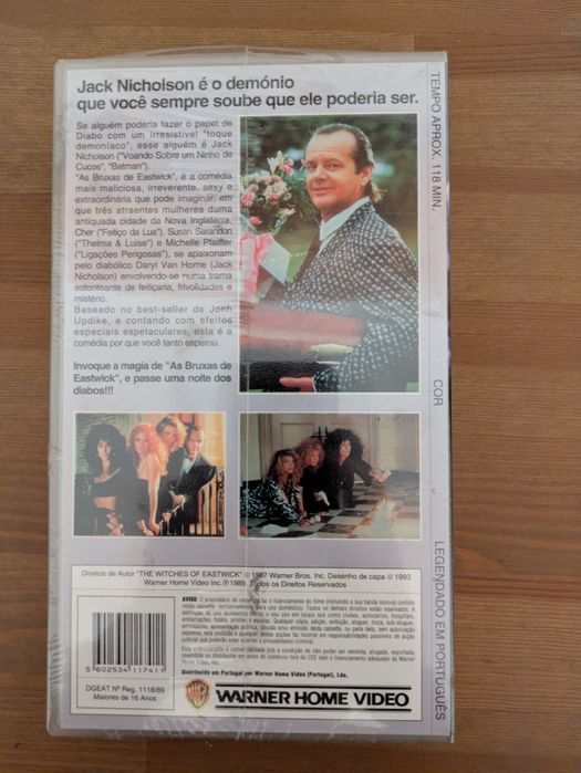 VHS NOVO e SELADO " As Bruxas de Eastwick "  1987