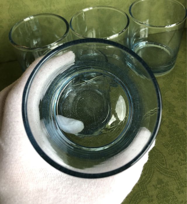 Szklanki Zara Home ręcznie wykonane niebieskie niebieski 5 sztuk