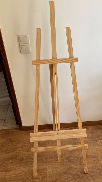 Cavalete de pintor madeira maciça 140 cm de altura