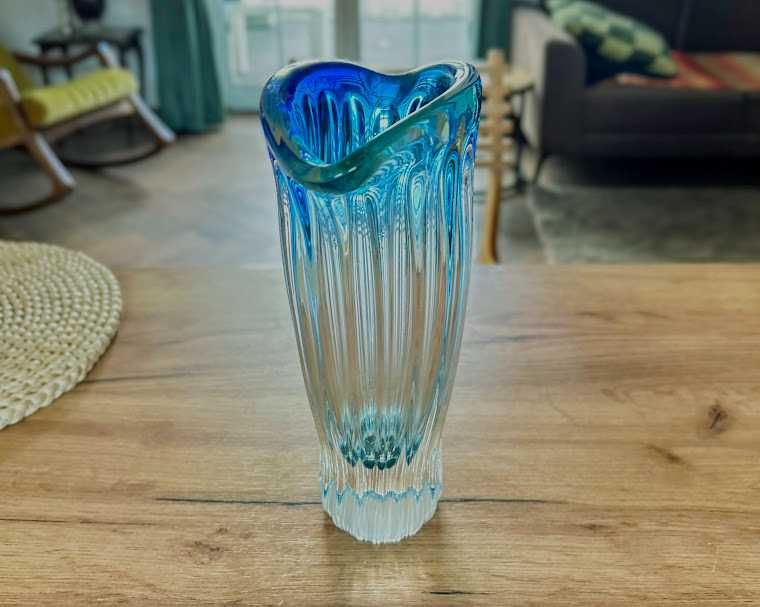Wazon Aurum czeskie szkło Egermann/Crystal Bohemia