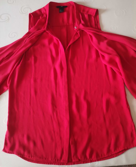 Czerwona bluzka H&M rozmiar 38