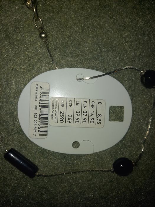 długie, eleganckie, czarne KORALE - Orsay, NOWE!