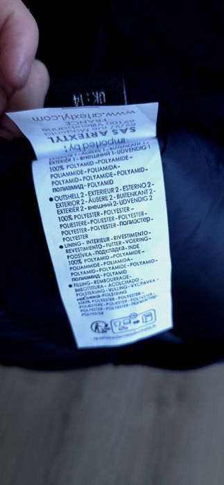 Geographical Norway Kurtka Zimowa Płaszcz Pikowany Damski Granatowy Pa