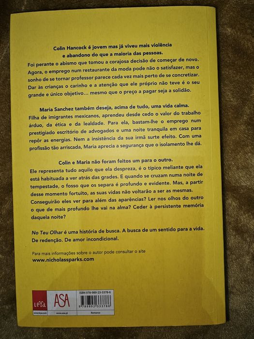 Livro Nicholas Sparks