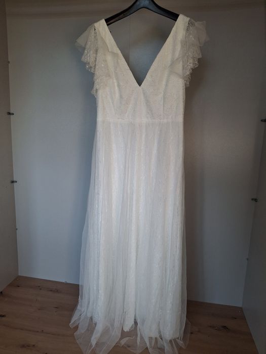 Suknia ślubna sukienka biała Shein nowa 0XL/44