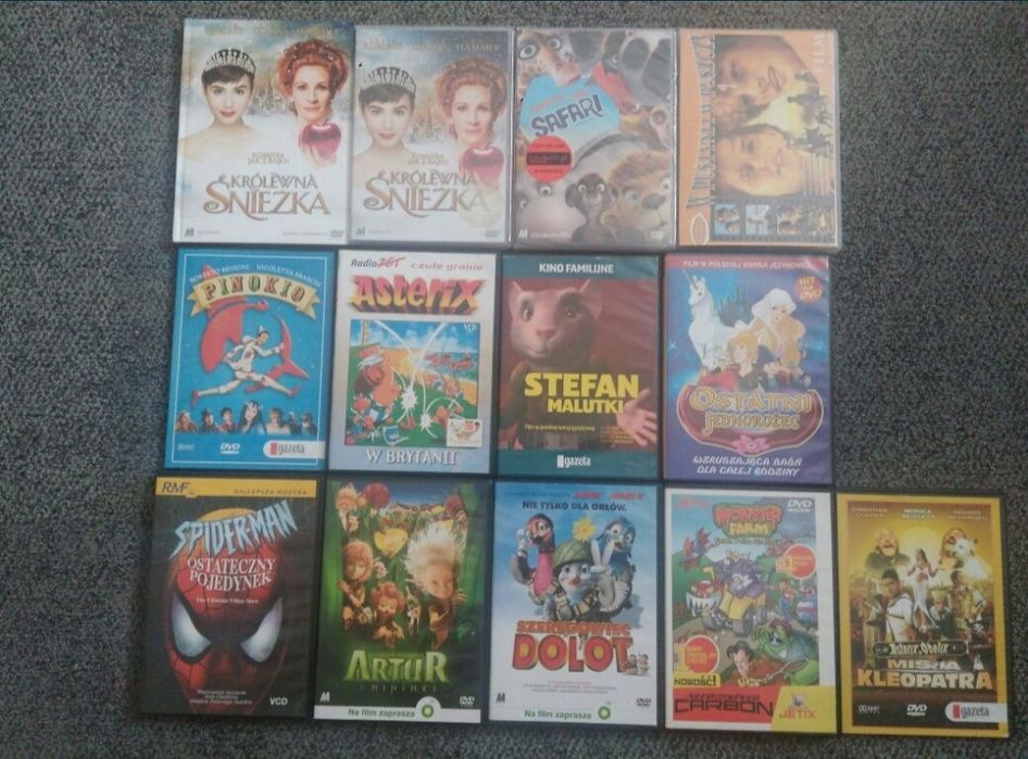 Zestaw 13 filmów animowanych na płycie