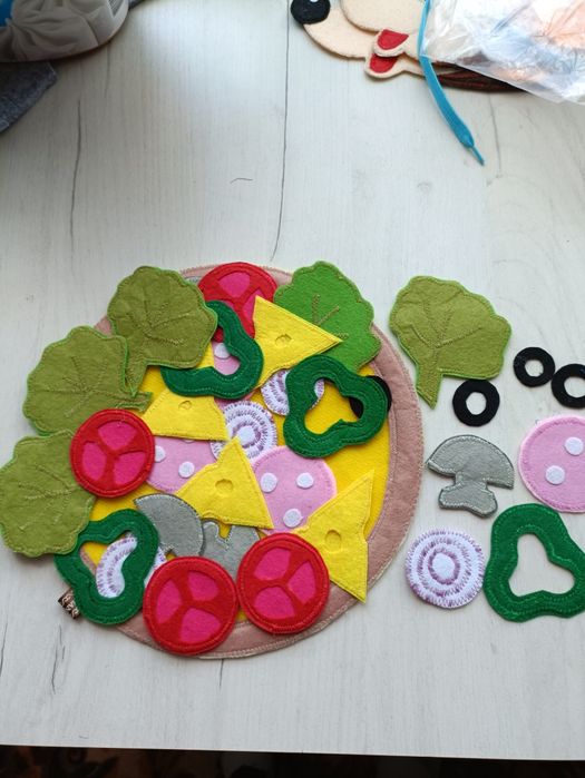 Игра застёжки фетровая