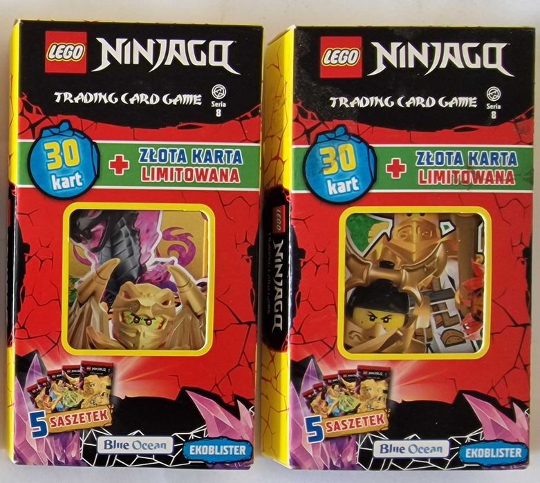 HIT TANIO 50 saszetek 150 karty Lego NINJAGO seria crystalized seria 8