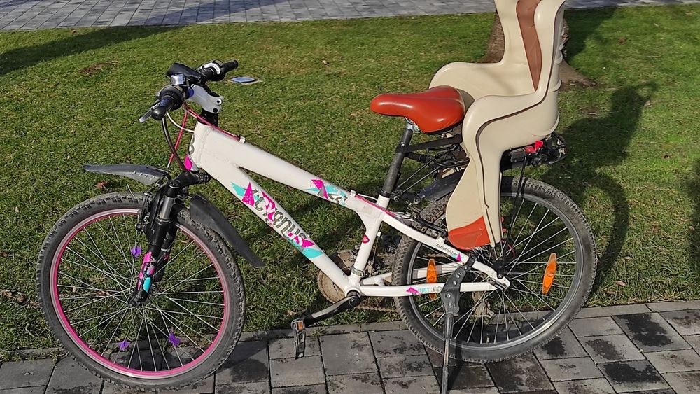 Велосипед 24” для підлітка / невисокого дорослого + дитяче велокрісло