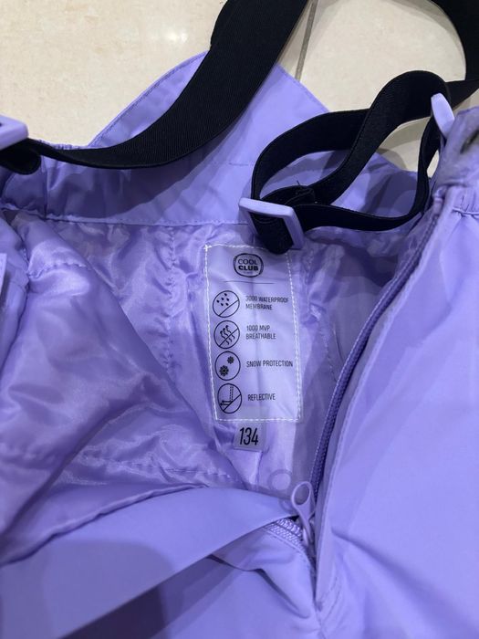 zimowe spodnie, ocieplacz dziewczęce z kurtka komplet