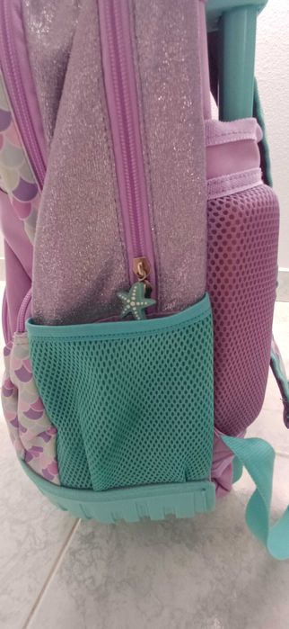 Mochila Escolar / Trolley Lilás Mermaid