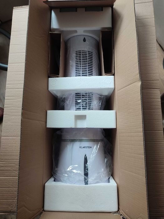 urządzenie 4w1: wentylator/schładzacz/oczyszczacz