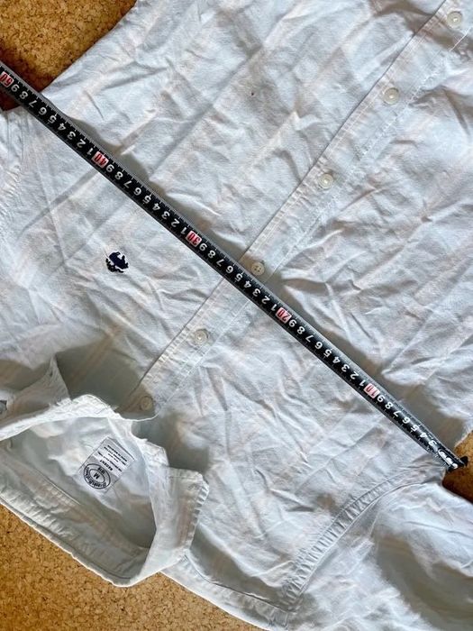 Camisa Brooks Brothers Regent Fit M Branca 100% Algodão Supima Oxford Homem